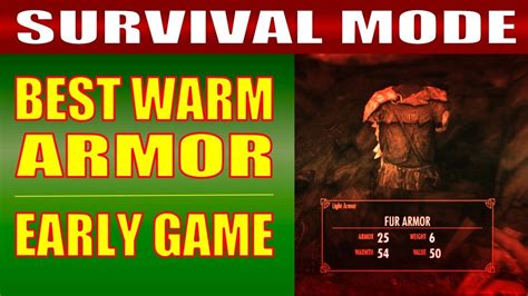 survival mode skyrim|skyrim survival mode warmest armor.